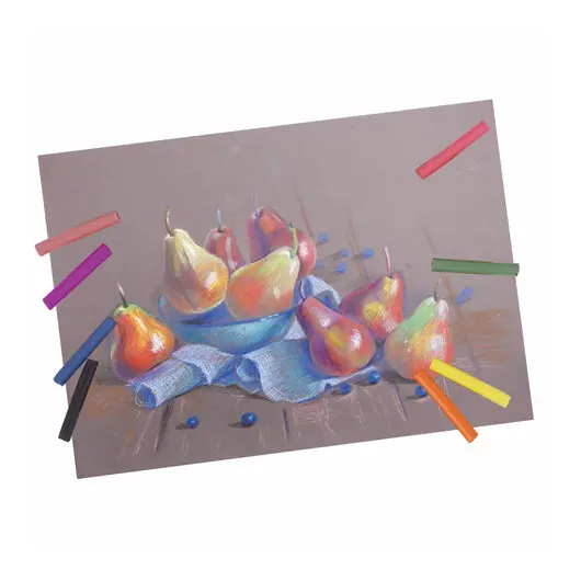 Пастель сухая художественная BRAUBERG ART &quot;DEBUT&quot;, 9 цветов, круглое сечение, 181459, фото 17