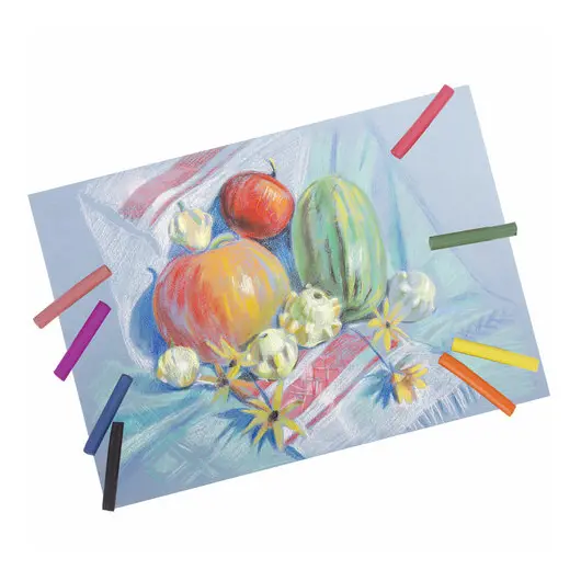 Пастель сухая художественная BRAUBERG ART &quot;DEBUT&quot;, 9 цветов, круглое сечение, 181459, фото 14