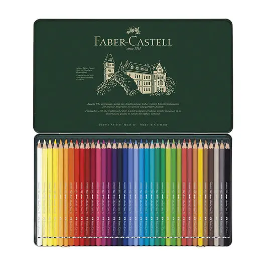 Карандаши цветные акварельные художественные FABER-CASTELL &quot;Albrecht Durer&quot;, 36 цветов, металлическая коробка, 117536, фото 3