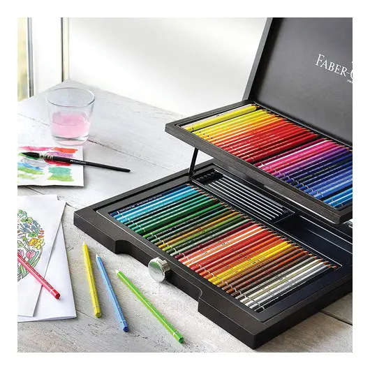 Карандаши цветные акварельные художественные FABER-CASTELL &quot;Albrecht Durer&quot;, 72 цвета, деревянный ящик, 117572, фото 8