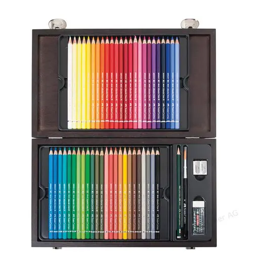 Карандаши цветные акварельные художественные FABER-CASTELL &quot;Albrecht Durer&quot;, 48 цветов, деревянная коробка, 117506, фото 2