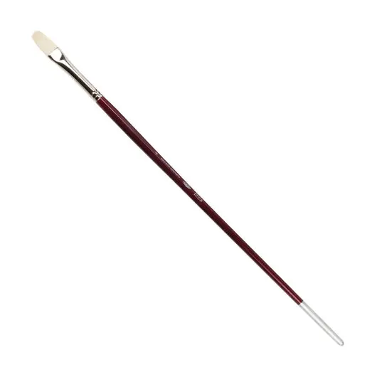 Кисть художественная KOH-I-NOOR щетина, плоская, №4, длинная ручка, блистер, 9936004014BL, фото 1
