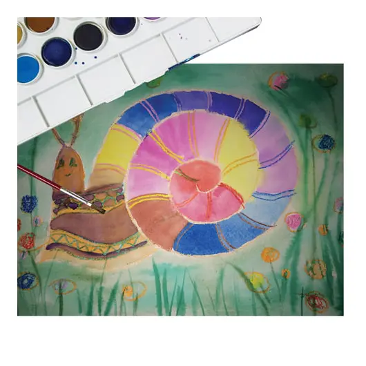 Краски акварельные JOVI, 18 цветов, с кистью, пластиковая коробка, европодвес, 800/18, фото 3