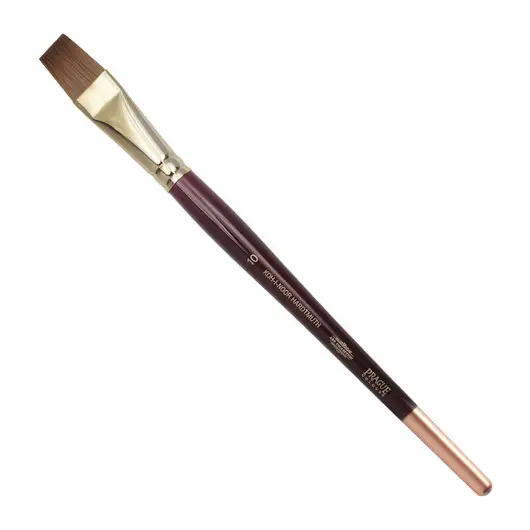 Кисть художественная KOH-I-NOOR колонок, плоская, №10, короткая ручка, блистер, 9936010010BL, фото 1