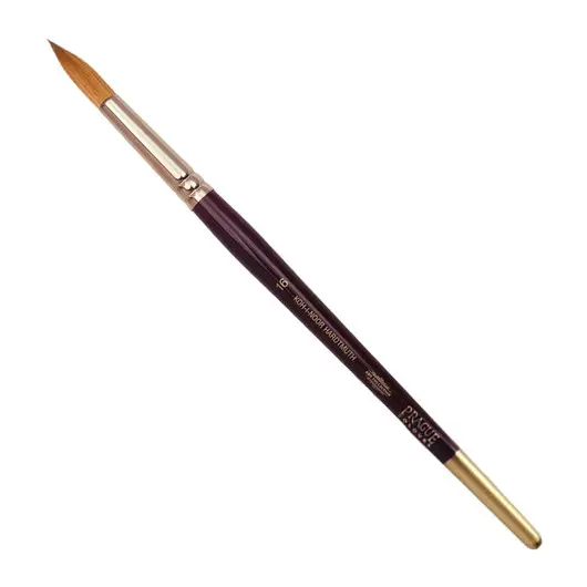 Кисть художественная KOH-I-NOOR колонок, круглая, №16, короткая ручка, блистер, 9935016010BL, фото 1