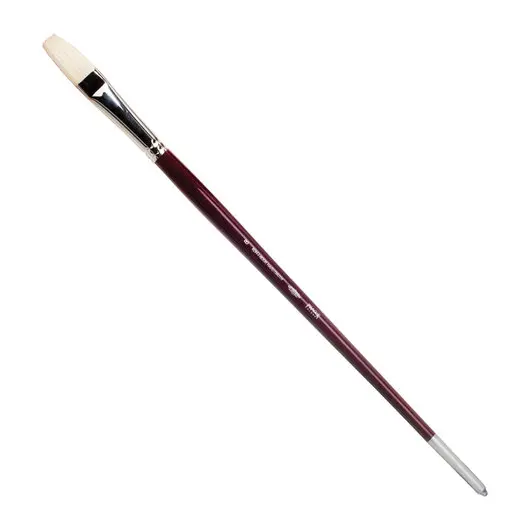 Кисть художественная KOH-I-NOOR щетина, плоская, №8, длинная ручка, блистер, 9936008014BL, фото 1