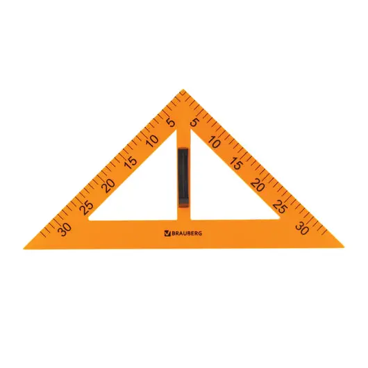 Набор чертежный для классной доски (2 треугольника, транспортир, циркуль, линейка 100 см), BRAUBERG, 210383, фото 9