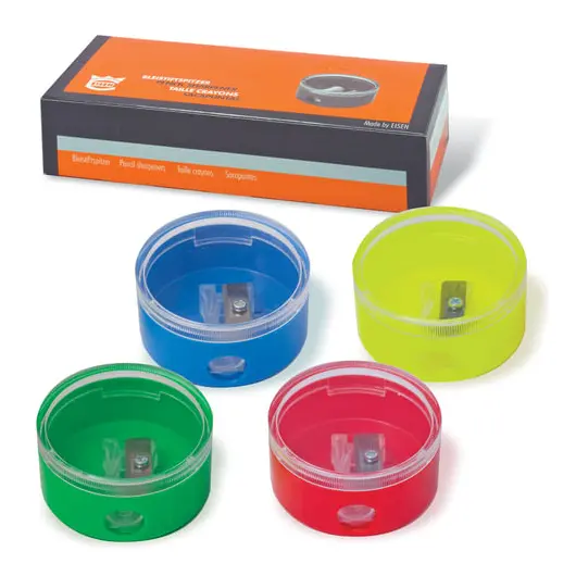 Точилка EISEN, с контейнером, круглая, 4 цвета, 420, 419, фото 1