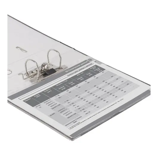 Папка-регистратор BRAUBERG, фактура стандарт, с мраморным покрытием, 50 мм, черный корешок, 220982, фото 6