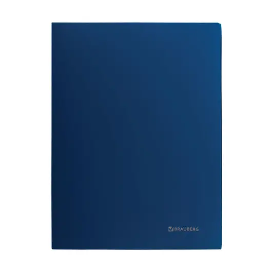 Папка с металлическим скоросшивателем BRAUBERG стандарт, синяя, до 100 листов, 0,6 мм, 221633, фото 2