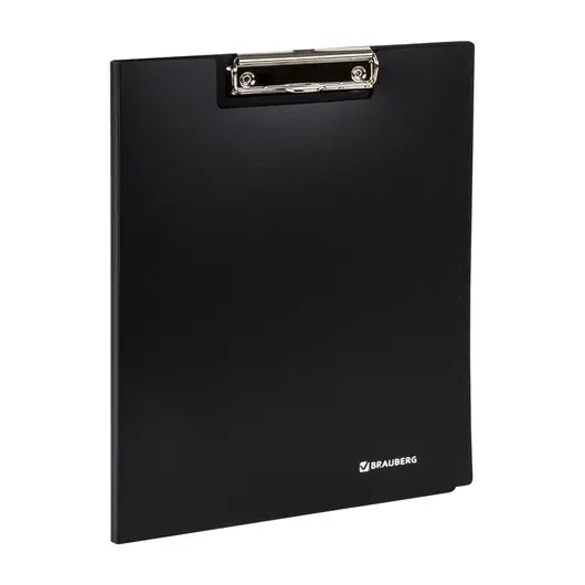 Папка-планшет BRAUBERG &quot;Стандарт&quot;, А4 (310х230 мм), с прижимом и крышкой, пластик, черная, 0,9 мм, 221646, фото 1