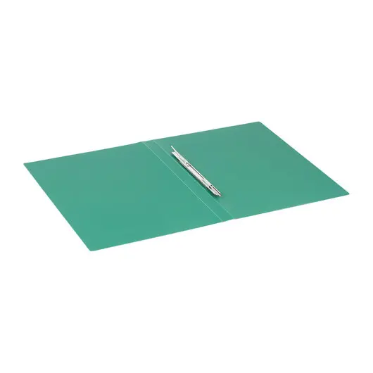 Папка с металлическим скоросшивателем BRAUBERG стандарт, зеленая, до 100 листов, 0,6 мм, 221631, фото 4