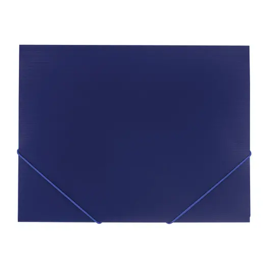 Папка на резинках BRAUBERG &quot;Contract&quot;, синяя, до 300 листов, 0,5 мм, бизнес-класс, 221797, фото 2