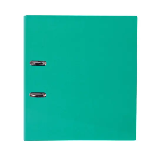 Папка-регистратор BRAUBERG, ламинированная, 80 мм, светло-зеленая, 222070, фото 2