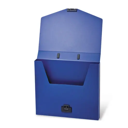 Портфель пластиковый BRAUBERG &quot;Energy&quot;, А4 (330х256х32 мм), без отделений, синий, 222082, фото 3