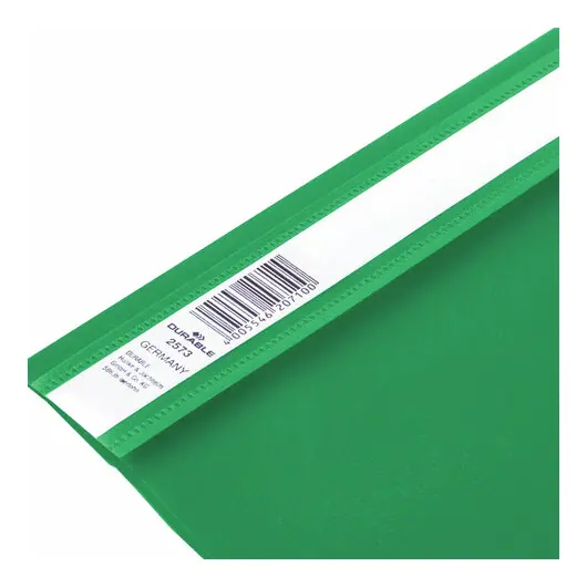 Скоросшиватель пластиковый DURABLE , А4, 150/180 мкм, зеленый, 2573-05, фото 6