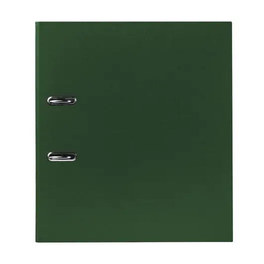 Папка-регистратор BRAUBERG с покрытием из ПВХ, 50 мм, зеленая (удвоенный срок службы), 221816, фото 2