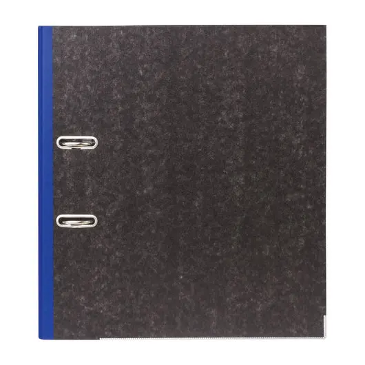 Папка-регистратор BRAUBERG, мраморное покрытие, А4 +, содержание, 50 мм, синий корешок, 221982, фото 2