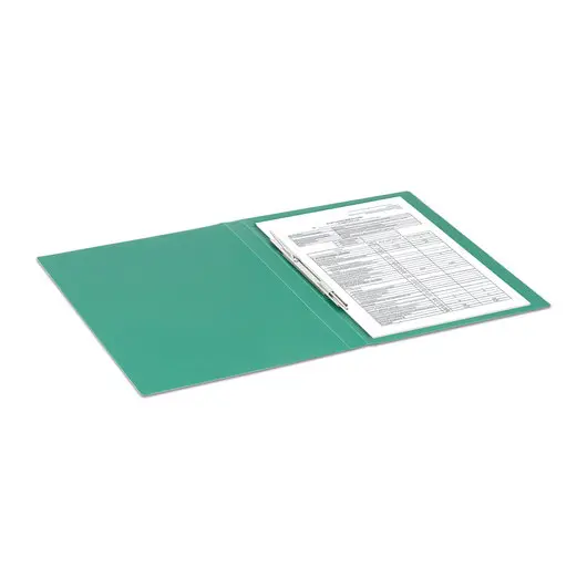 Папка с металлическим скоросшивателем BRAUBERG стандарт, зеленая, до 100 листов, 0,6 мм, 221631, фото 7