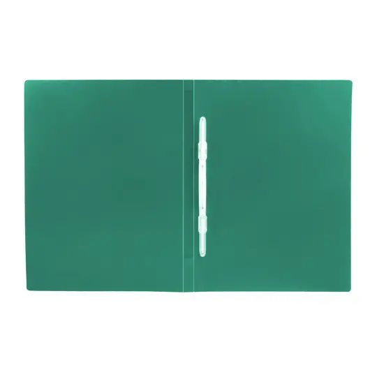 Папка с пластиковым скоросшивателем BRAUBERG &quot;Office&quot;, зеленая, до 100 листов, 0,5 мм, 222642, фото 3