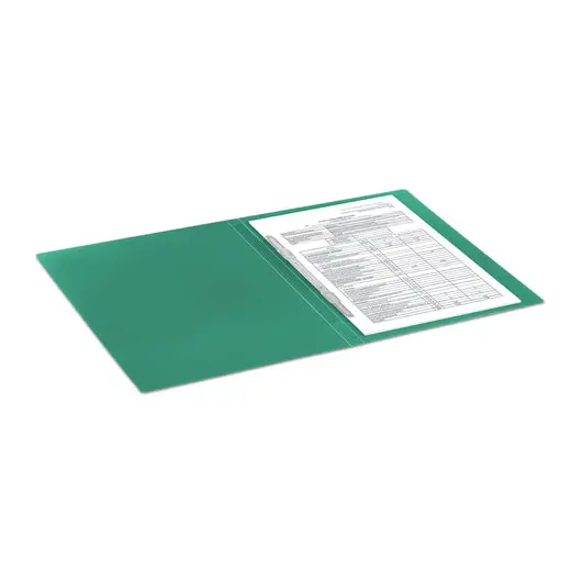 Папка с пластиковым скоросшивателем BRAUBERG &quot;Office&quot;, зеленая, до 100 листов, 0,5 мм, 222642, фото 7