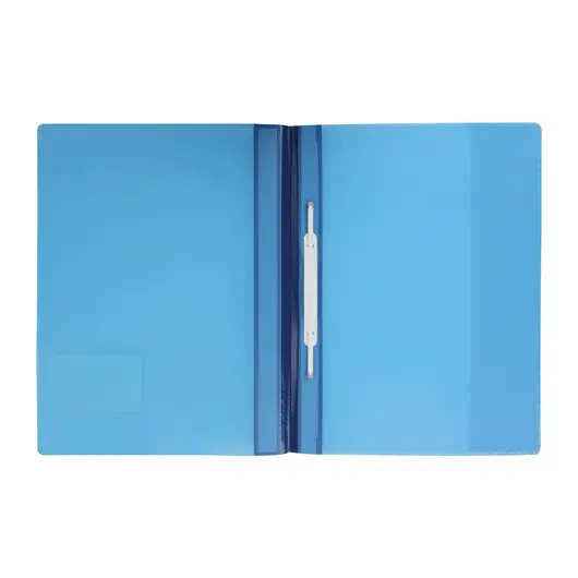 Скоросшиватель пластиковый DURABLE, А4+ (310х240 мм), 280 мкм, карман для визитки, синий, 2680-06, фото 2