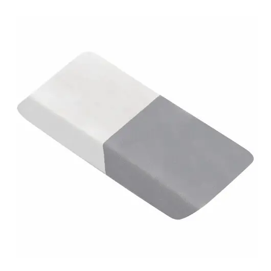 Ластик BRAUBERG, 41х14х8 мм, серо-белый, прямоугольный, скошенные края, термопластичная резина, 222461, фото 2
