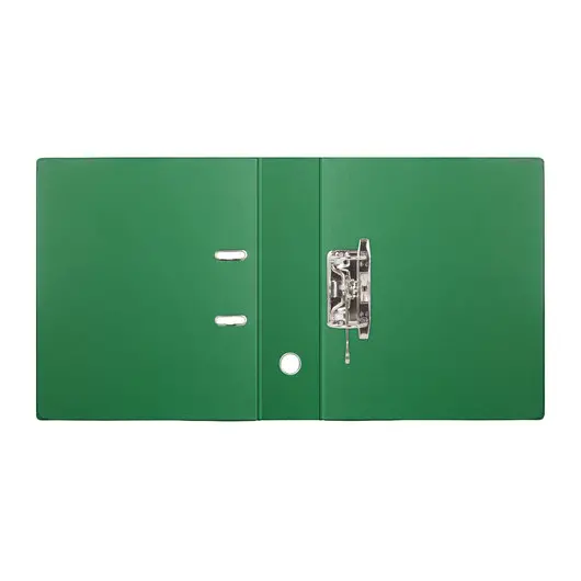 Папка-регистратор BRAUBERG с двухсторонним покрытием из ПВХ, 70 мм, светло-зеленая, 222654, фото 3