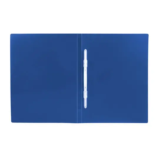 Папка с пластиковым скоросшивателем BRAUBERG &quot;Office&quot;, синяя, до 100 листов, 0,5 мм, 222644, фото 3
