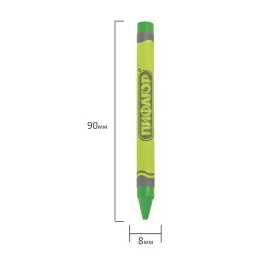 Восковые карандаши ПИФАГОР, 24 цвета, 222964, фото 5