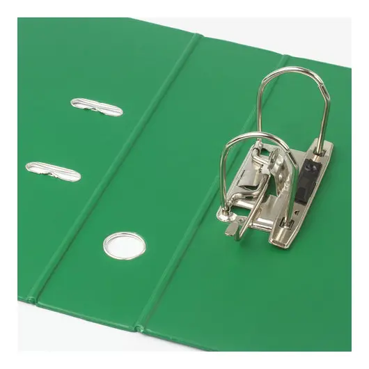 Папка-регистратор BRAUBERG с двухсторонним покрытием из ПВХ, 70 мм, светло-зеленая, 222654, фото 6