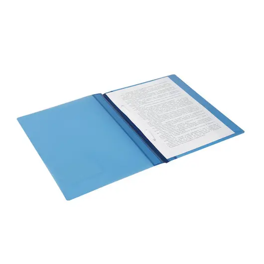 Скоросшиватель пластиковый DURABLE, А4+ (310х240 мм), 280 мкм, карман для визитки, синий, 2680-06, фото 6