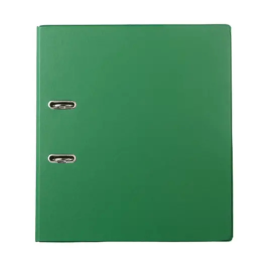 Папка-регистратор BRAUBERG с двухсторонним покрытием из ПВХ, 70 мм, светло-зеленая, 222654, фото 2