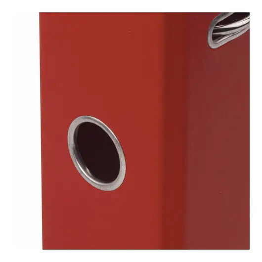 Папка-регистратор BRAUBERG с двухсторонним покрытием из ПВХ, 70 мм, красная, 222652, фото 9