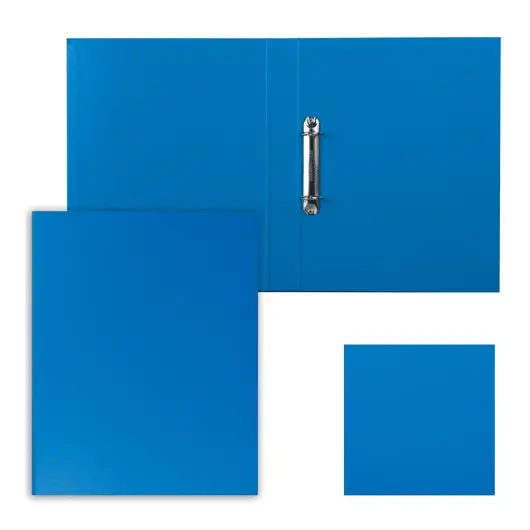 Папка на 2 кольцах ESSELTE &quot;Standard&quot;, 42 мм, картон/ПП, синяя, до 190 листов, 14452, фото 1