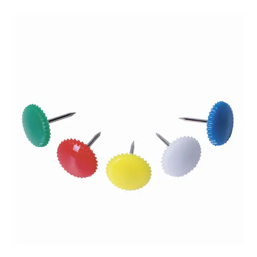 Силовые кнопки BRAUBERG, цветные, круглые, 12 мм, 50 шт., в картонной коробке, 224771, фото 4