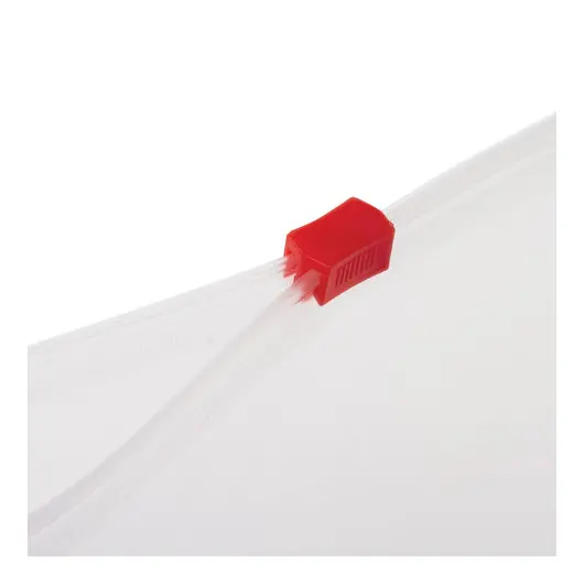 Папка-конверт на молнии МАЛОГО ФОРМАТА (245х190 мм), А5, прозрачная, 0,12 мм, STAFF, 224980, фото 3