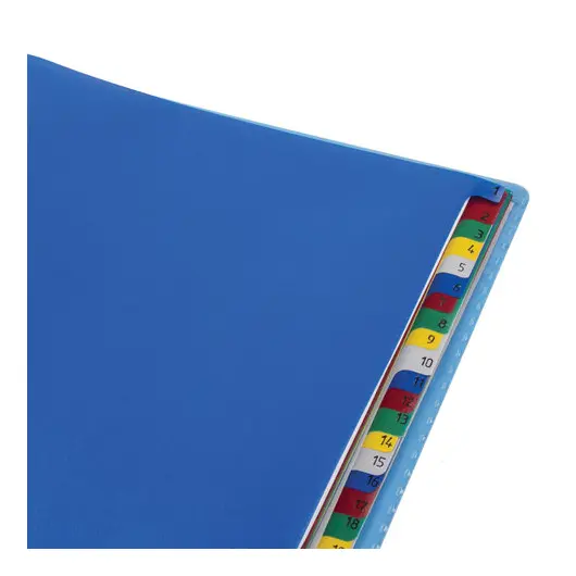 Разделитель пластиковый ОФИСМАГ, А4, 31 лист, цифровой 1-31, оглавление, цветной, 225618, фото 5