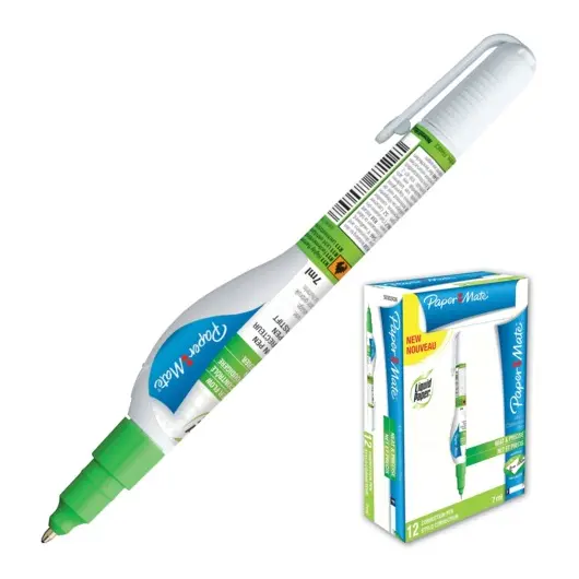 Ручка-корректор PAPER MATE &quot;Micro correction pen&quot;, 7 мл, металлический наконечник, S0900081, фото 1