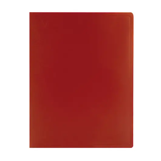 Папка 40 вкладышей STAFF, красная, 0,5 мм, 225702, фото 2