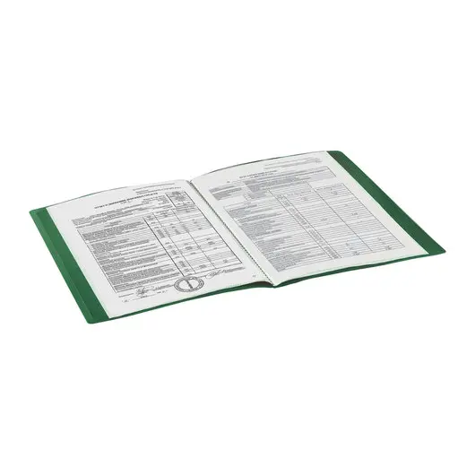 Папка 20 вкладышей STAFF, зеленая, 0,5 мм, 225695, фото 7