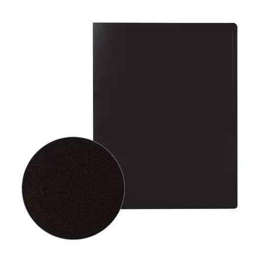 Папка 30 вкладышей STAFF, черная, 0,5 мм, 225697, фото 6