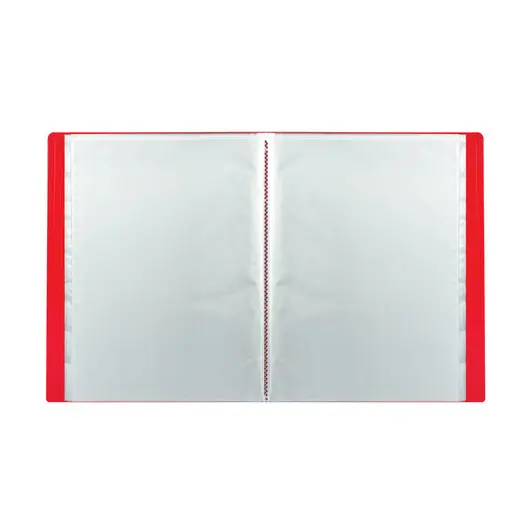 Папка 60 вкладышей STAFF, красная, 0,5 мм, 225706, фото 3