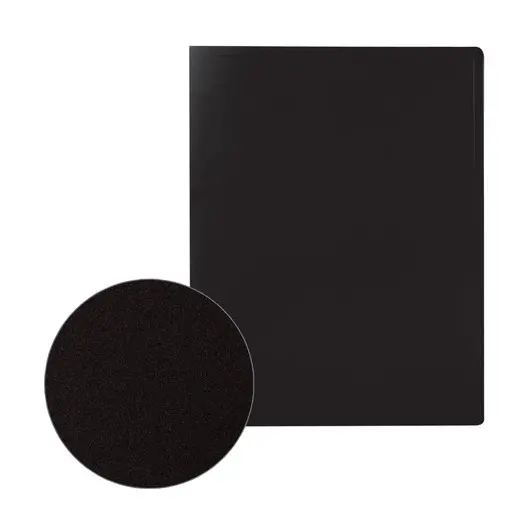 Папка 40 вкладышей STAFF, черная, 0,5 мм, 225701, фото 6