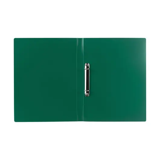 Папка на 2 кольцах STAFF, 21 мм, зеленая, до 170 листов, 0,5 мм, 225719, фото 3