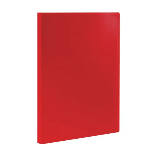 Папка 10 вкладышей STAFF, красная, 0,5 мм, 225690, фото 1