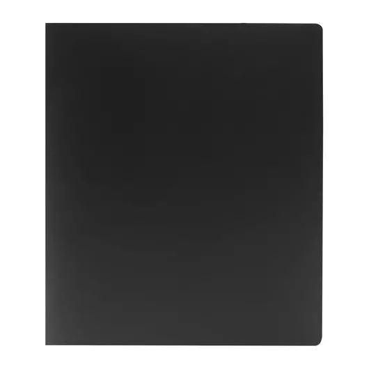 Папка на 2 кольцах STAFF, 40 мм, черная, до 300 листов, 0,5 мм, 225721, фото 2