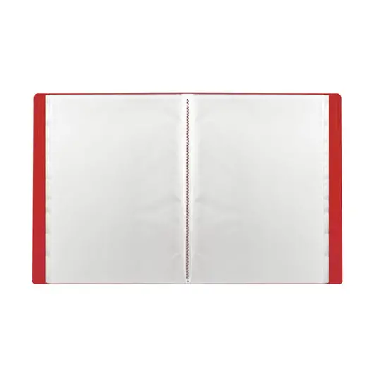 Папка 10 вкладышей STAFF, красная, 0,5 мм, 225690, фото 3
