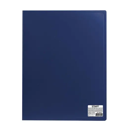 Папка 60 вкладышей STAFF, синяя, 0,5 мм, 225704, фото 2