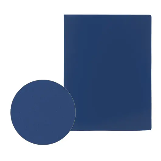 Папка на 2 кольцах STAFF, 21 мм, синяя, до 170 листов, 0,5 мм, 225716, фото 6